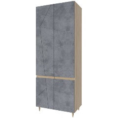 Изображение товара Шкаф STOLLINE Столлайн Киото СТЛ.339.01 Дуб небраска/Бетон тёмный