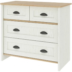 Изображение товара Комод STOLLINE Тифани СТЛ.305.09 Дуб небраска/Белый