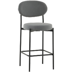 Изображение товара Стул полубарный STOOL GROUP Бриф DD велюр серый