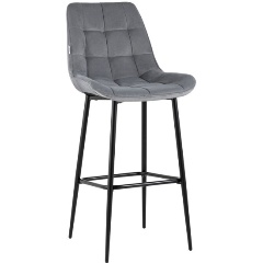 Изображение товара Стул барный STOOL GROUP Флекс велюр велютто серый (2 шт/уп)
