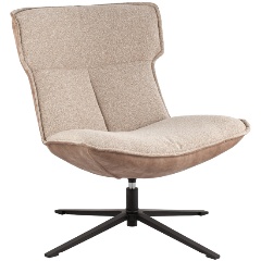 Изображение товара Кресло STOOL GROUP лаунж Sway, бежевый с коричневым