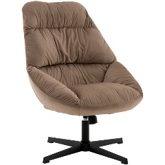 Изображение товара Мягкое кресло Оррелл мокка от STOOL GROUP с вращением и анатомической спинкой