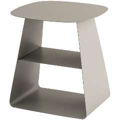 Изображение товара Журнальный столик Leyre из металла темно-серого цвета, современный дизайн