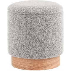Изображение товара Пуф с ящиком STOOL GROUP Холли XS букле серый