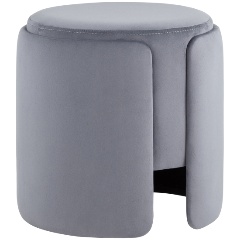 Изображение товара Пуф STOOL GROUP Taks велюр серый