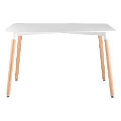Изображение товара Стол обеденный STOOL GROUP OSLO 120*80 белый на дер. ножках