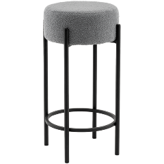 Изображение товара Стул барный STOOL GROUP Беккет букле светло-серый