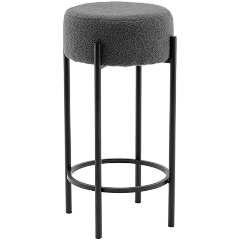 Изображение товара Стул барный STOOL GROUP Беккет букле темно-серый