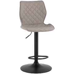 Изображение товара Барный стул STOOL GROUP Dome из экокожи серого цвета регулируемый