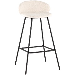 Изображение товара Стул барный STOOL GROUP Nita, букле молочный (stУТ000040261)