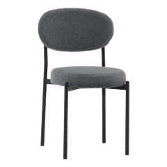 Изображение товара Стул STOOL GROUP Бриф DD букле темно-серый с мягким сиденьем и стальным каркасом