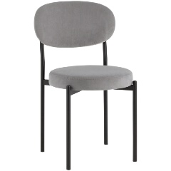 Изображение товара Стул обеденный STOOL GROUP Бриф SN велюр серый