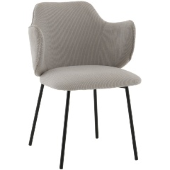 Изображение товара Стул STOOL GROUP Джиннет велюр светло-серый