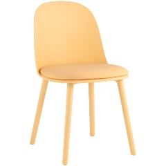 Изображение товара Стул обеденный STOOL GROUP Fog с подушкой, пластик желтый