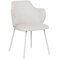 Изображение товара Обеденный стул Eira из светлого вельвета с металлическим каркасом