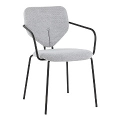 Изображение товара Стул обеденный STOOL GROUP Masey с подлокотниками серый