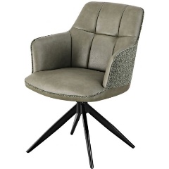 Изображение товара Стул обеденный STOOL GROUP Naya, зеленый, экокожа, букле