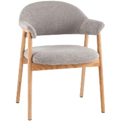 Изображение товара Обеденный стул Tavu от STOOL GROUP с деревянными ножками и обивкой из шенилла