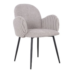 Изображение товара Стул обеденный STOOL GROUP Wave Stripes букле серый