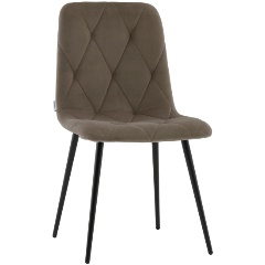 Изображение товара Обеденный стул Одди Diamond из велюра Tёмно-серый стильный и практичный