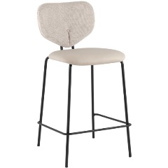 Изображение товара Стул полубарный STOOL GROUP Masey, бежевый, с бежевой экокожей