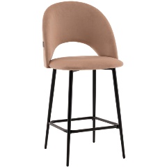 Изображение товара Стул полубарный STOOL GROUP Меган велюр бежевый