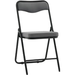 Изображение товара Стул складной STOOL GROUP Джонни велюр велютто темно-серый каркас черный матовый