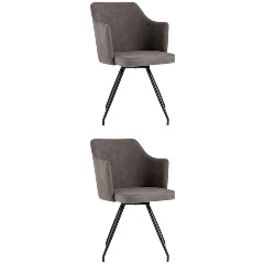 Изображение товара Стул обеденный STOOL GROUP Слинг вращающийся, коричневый шенилл (2 шт/уп)