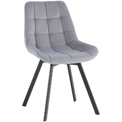 Изображение товара Стул обеденный STOOL GROUP вращающийся Флекс велюр серый