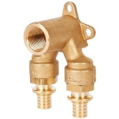 Изображение товара Угольник STOUT 16x1/2 для труб из сшитого полиэтилена