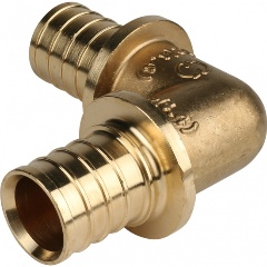 Изображение товара Угольник STOUT 90° 16 для труб из сшитого полиэтилена аксиальный