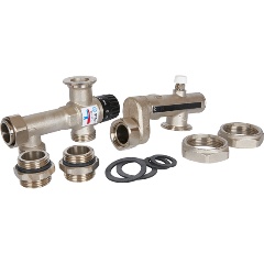 Изображение товара Насосно-смесительный узел STOUT с термостатическим клапаном 20-55°C, без насоса