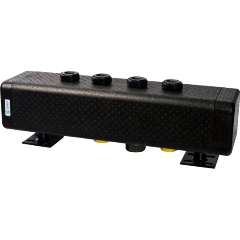 Изображение товара Распределительный коллектор STOUT (стальной) 2 отопительных контура. В теплоизоляции DN 32