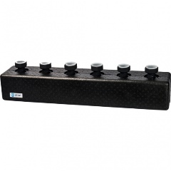 Изображение товара Распределительный коллектор STOUT (стальной) 3 отопительных контура. В теплоизоляции DN 25