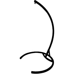 Изображение товара Стойка для подвесных кресел M-GROUP разборная черная