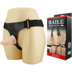 Изображение товара Страпон BAILE Jessica с двумя фаллическими насадками - 10 и 10,5 см.