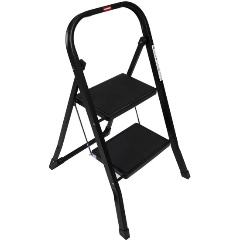 Изображение товара Стремянка Hausmann Shan, 2 ступени, черная (HM-WK6018F-2A)