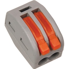 Изображение товара Клемма строительно-монтажная IEK СМК 222-412 2 контакта для алюминиевых и медных проводов