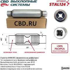 Изображение товара Стронгер CBD 65300.90 с перфорированным диффузором, STAL124