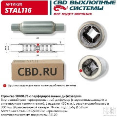 Изображение товара Стронгер CBD с перфорированным диффузором, STAL116