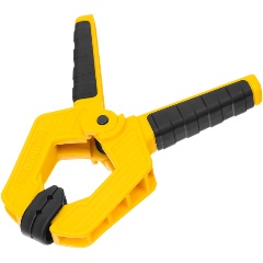 Изображение товара Струбцина клещеобразная, усиленная 65 х 50 мм, двухкомпонентные рукоятки, DENZEL, 20796