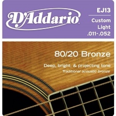 Изображение товара Струны D`ADDARIO EJ13 для акустической гитары, бронза