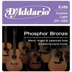 Изображение товара Струны D`ADDARIO EJ26 для акустической гитары, фосфорная бронза