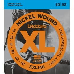 Изображение товара Струны D`ADDARIO EXL140 для электрогитары, никелерованная сталь, 10-52