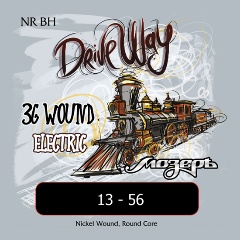 Изображение товара Струны для электрогитары Мозеръ 13-56, 6 шт., NR-BH