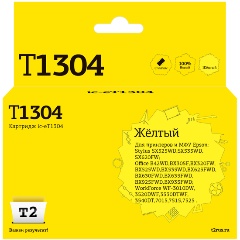 Изображение товара Струйный картридж T2 IC-ET1304 (T13044010) для Epson Stylus SX525WD/Epson Stylus Office B42WD/BX320FW/BX625FWD/BX635FWD/Epson WorkForce WF7015/WF7515/WF7515. с чипом 950 стр.