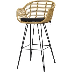Изображение товара Стул барный Bergenson Bjorn Vetle Bent, ротанг