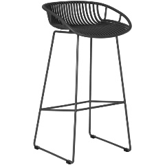 Изображение товара Стул барный DOBRIN FRANK темно-серый современный металлический