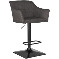 Изображение товара Стул барный DOBRIN RALF темно-серый регулируемый вращающийся