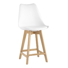 Изображение товара Стул барный STOOL GROUP Frankfurt, белый.